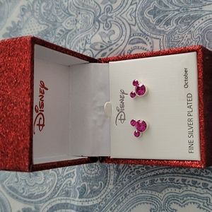 Disney Mickey Mouse pink stud earrings